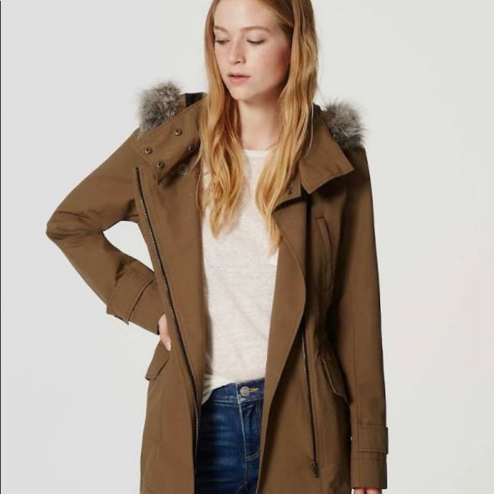 Olive green utility jacket